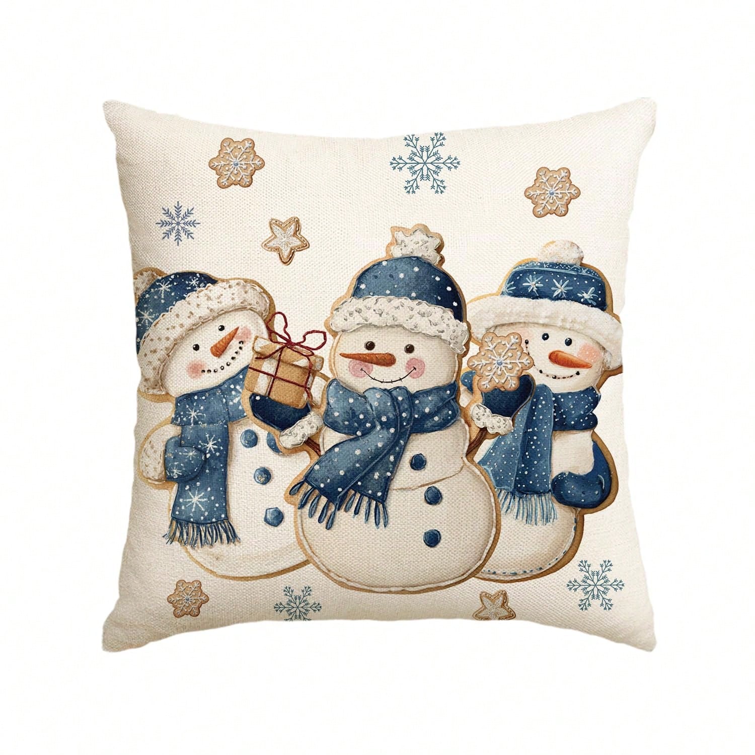 Pillow Insert 18X18 - 1 stuk Winter Sneeuwpop Sneeuwvlok 18x18