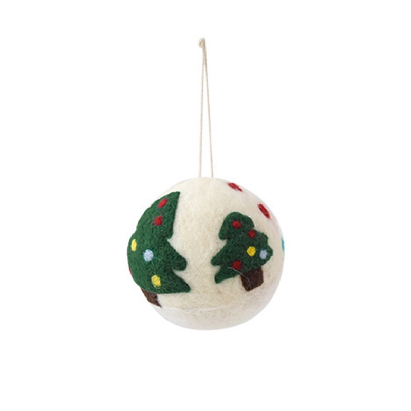 Home Textiles Sale - Vakantiebal hangend ornament 9CM zachte vilten