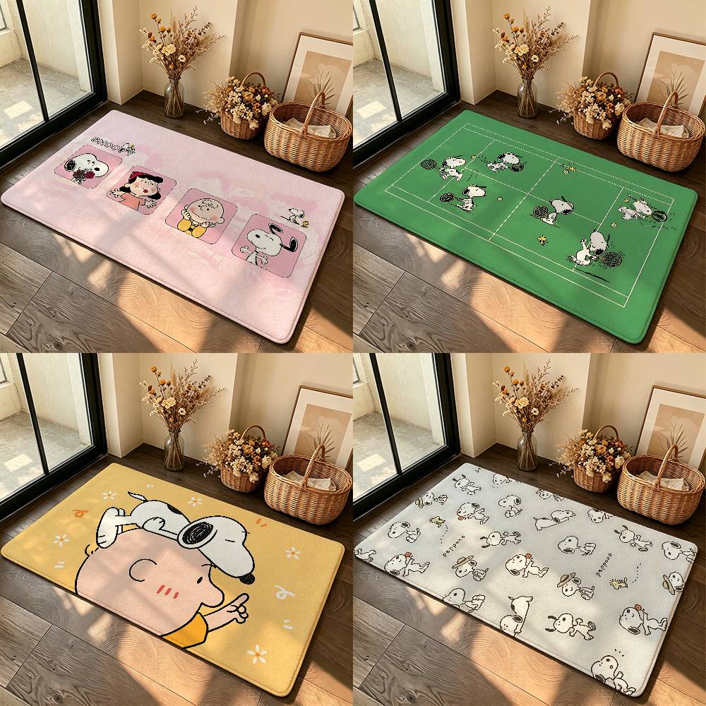 Home Textiles Usa - Classic-S-sNoOPyS Kawaii Tapijt Badkamer Antislipmat Deurmat