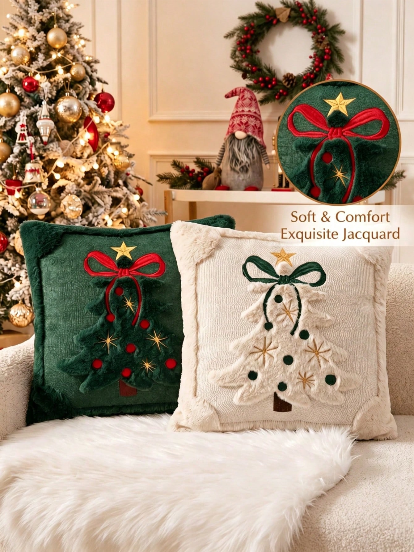 2 stuks 3D jacquard kussenslop - Pillow Insert 18X18 recensie en prijs
