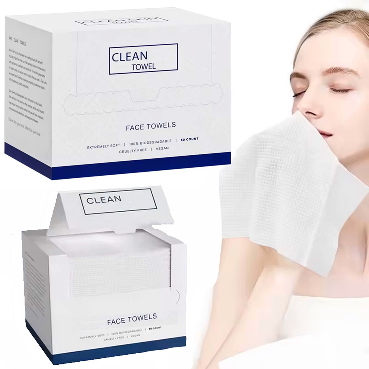 50 stuks/doos Wegwerp gezichts - Home Textiles Face Towel recensie en prijs